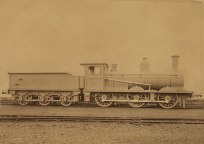 165782 Afbeelding van de fabriesknieuwe stoomlocomotief nr. 601 uit de serie 601-647 van de H.S.M. (Hollandsche IJzeren ...